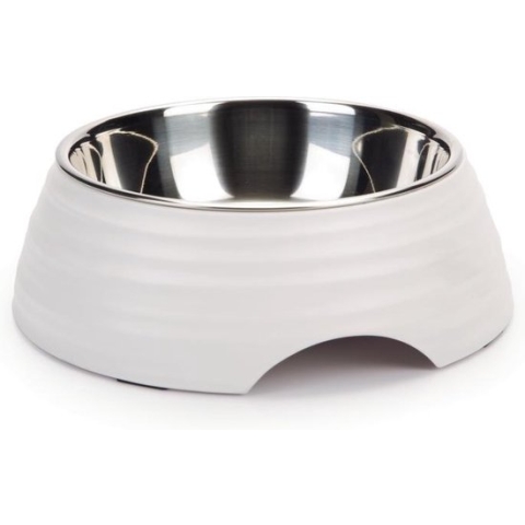Beeztees Rimpu - Hondenvoerbak - Melamine - Wit - 22 cm