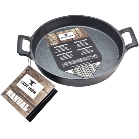 Cast Iron Ovenschaal - Gietijzer - ø 20 cm - zonder anti-aanbaklaag