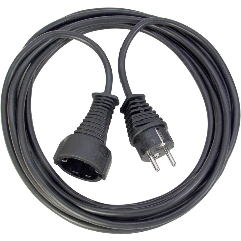 Brennenstuhl 1165440 Kwaliteits Kunststof Verlengsnoer Zwart - H05VV-F 3G1,5 - 5m