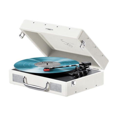 Mixx Revival 55 Stereo Vinyl Record Player Deck Cream Platenspeler Crème