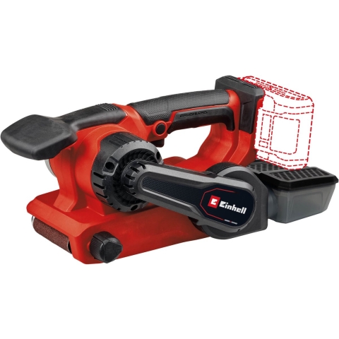 Einhell Accu Bandschuurmachine TP-BS 18/457 Li BL Solo - Power X-Change - 18 V/Li-ion - Koolborstelloze motor - Schuuroppervlak: 126x75 mm - Bandgrootte: 457x75 mm - Incl. 3x schuurband (K80) - Excl. accu en lader