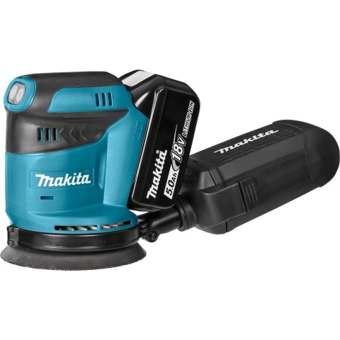 Makita DBO180RTJ Accu Excenter Schuurmachine 18V 5.0Ah in Mbox