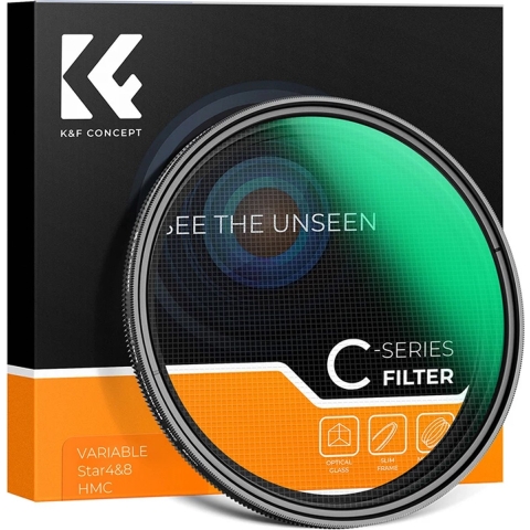K&F Concept Variabel Star Filter - 4-8 ster-punten - 55mm