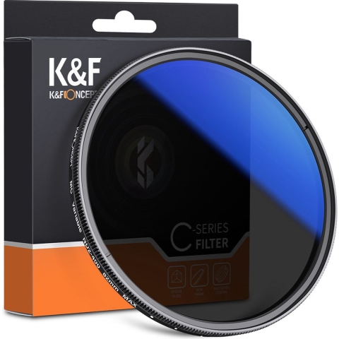 K&F Concept Variabel ND Filter ND2-ND400 Blue Coated - 77mm