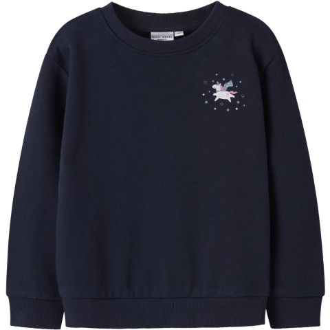 Name It Sweatshirt - NmfVasacha - Navy Blazer/Unicorn - Name It - 4 jaar (104) - Sweatshirt