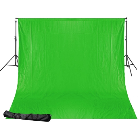 BRESSER BR-D24 Support + 2.5x3m Doek Chroma Groen