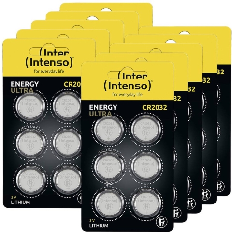 Intenso Knoopcel CR2032 3 V 60 stuk(s) 220 mAh Lithium 7502436MP