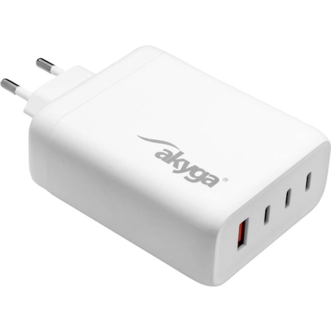 Akyga AK-CH-24 USB-oplader 140 W Binnen Uitgangsstroom (max.) 5 A Aantal uitgangen: 4 x 3x USB-C, 1x USB-A