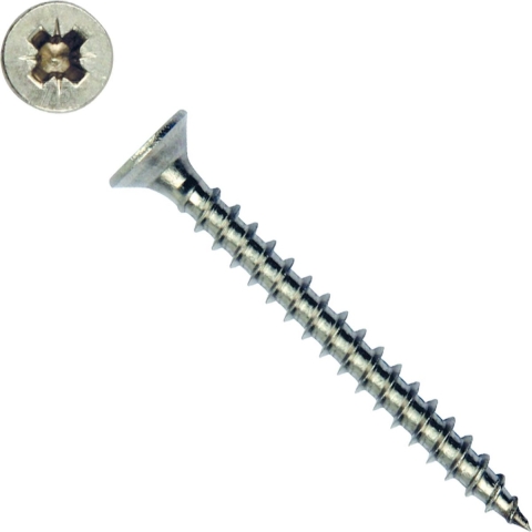 Spaanplaatschroef rvs dia. 3,5x30 mm Pozidrive Tuindeco - Tuindeco