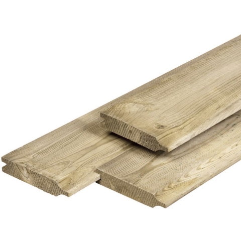 Overhangend rabat Midden-Europees grenen 1,8x14,5x500 cm Tuindeco - Tuindeco