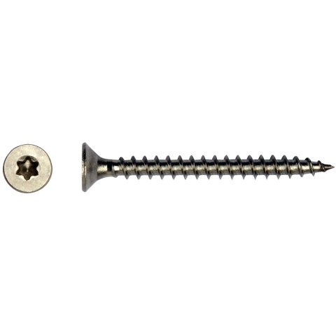 Spaanplaatschroef rvs dia. 3,5x25 mm T-drive Tuindeco - Tuindeco