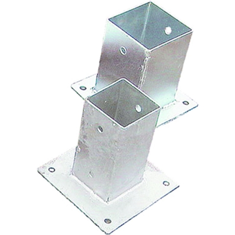 Paalhouder op plaat 9,1x9,1x15 cm Tuindeco - Tuindeco