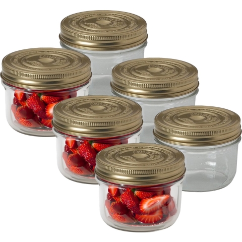 Weckpot/inmaakpot - 6x - met schroefdeksel - 350 ml - Le Parfait -