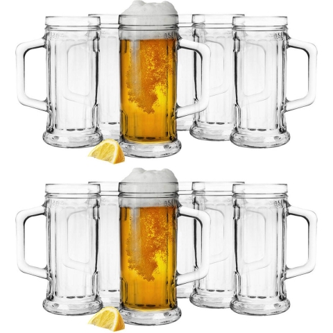 Bierglazen - Bierpullen - 12x - 500 ml - glas - Oktoberfest -