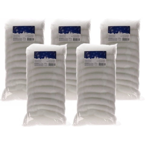 Sneeuw watten - 500 gram - winterdecoratie - winterversiering -