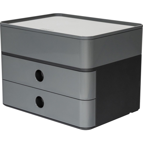 HAN HA-1100-19 Smart-box Plus Allison 2 Lades En Box Graniet Grijs