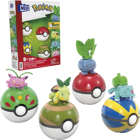 MEGA Pokémon Grass Type Trainer Team Grasaanval