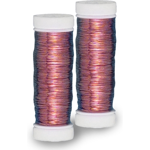 Bloemendraad of ijzerdraad - 2x - koper - 0.4 mm dik - 100 meter snoer - metaaldraad -