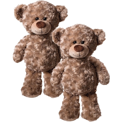 Heunec Teddybeer - 2x - pluche knuffel - 24 cm - beren knuffeldier -