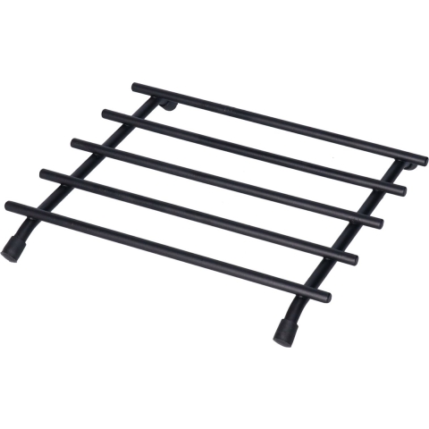 BD Pannenonderzetter - 4x - zwart - metaal - 20 x 20 cm - ovenschaal onderzetter -