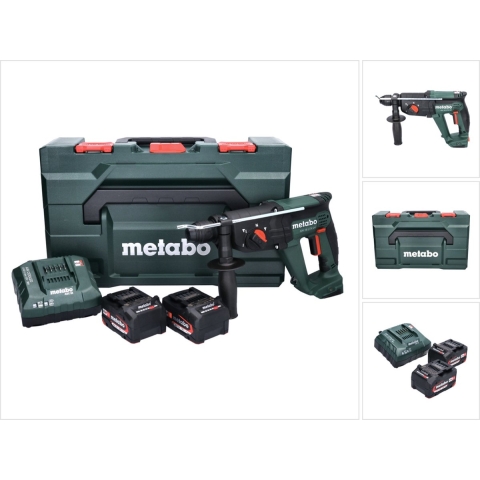 Metabo KH 18 LTX 24 18V Li-ion Accu Combihamer Set (2x 4.0Ah Li-Power Accu) In MetaBOX
