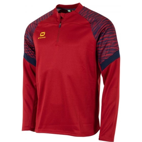 Stanno 408038 Bolt Quarter Zip Top - Dark Red-Navy - S