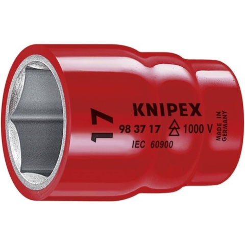 Knipex Dop voor ratel (dubbele zeskant) | met binnenvierkant | 1/2" - 98471