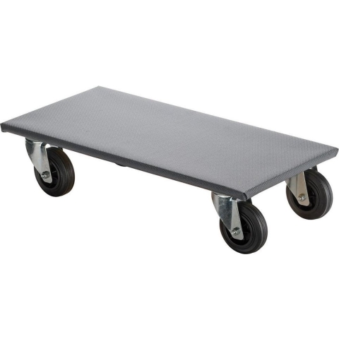 BS Rollen Transportroller | wiel-d. 100 mm 250 kg | L600 mm B350 mm | volledig van rubber met antisliplaag | 1 stuk - A.-ROLLER.400 A.-ROLLER.400