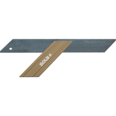 SOLA Verstekhaak 300x110mm GWG300 met ALU blok brons geanodi, been geblauwd staal - 56032101