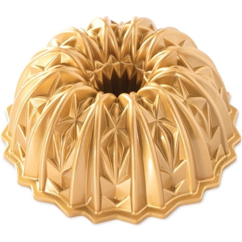 Nordic Ware Tulband / Bakvorm - Cut Crystal Bundt Goud - Gietaluminium - ø 25 cm / 2.3 liter