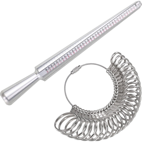 Ringmeter - Ringmaat meter voor elke Ringmaat - Ring sizer EarKings