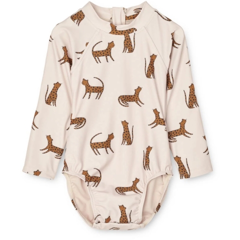 Liewood Zwempak - Baby - Maxime - UV40+ - Leopard/Sandy - Liewood - 74 - Badmode