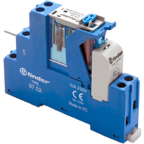Finder 4C.02.8.230.0060 Relaismodule Nominale spanning: 230 V/AC Schakelstroom (max.): 8 A 2x wisselcontact 1 stuk(s)