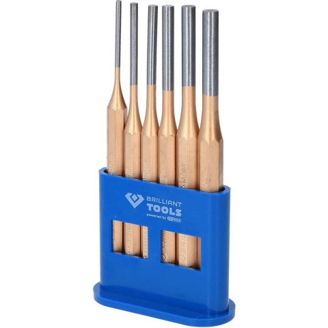 Brilliant Tools Pendrijver / Doordrijver-set, 6-delig BT085070