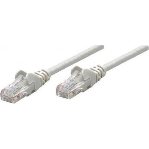 Intellinet 737296 RJ45 Netwerkkabel, patchkabel CAT 6A S/FTP 50.00 m Grijs Folie afscherming, Afscherming gevlochten, Halogeenvrij 1 stuk(s)