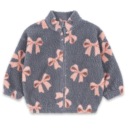 Konges Sløjd Fleece Jas - Jody Teddy - Bella Blue Bow - Konges Sløjd - 1½ jaar (86) - Fleece Jas