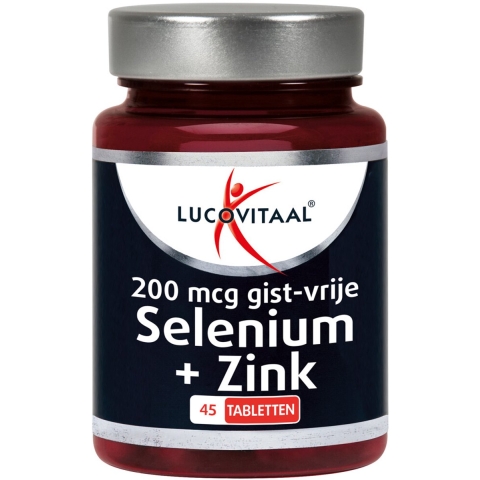 Gratis Verzending: 3x Lucovitaal Selenium&Zink 200 mcg Gistvrij 45 tabletten