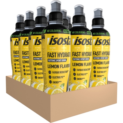 12x Isostar Fast Hydration&Perform Lemon 500 ml