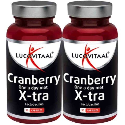 Gratis Verzending: 2x Lucovitaal Cranberry X-tra 30 capsules