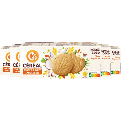5x Céréal Kokoskoekjes 132 gr