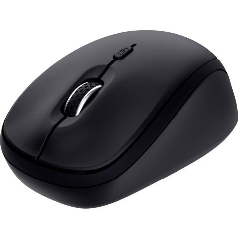 Trust YUKI MULTI-DEVICE WIRELESS MOUSE Muis Draadloos, Bluetooth, USB Zwart 3 Toetsen