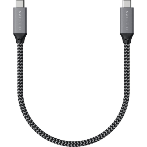 Satechi USB-C-kabel USB 4.0 USB-C stekker 0.25 m Grijs ST-U4C25M