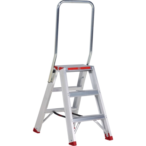 Altrex Sierra SDO 3 Dubbele Trap - Aluminium - 2 X 3 Treden - Max. Werkhoogte 2.70 M.