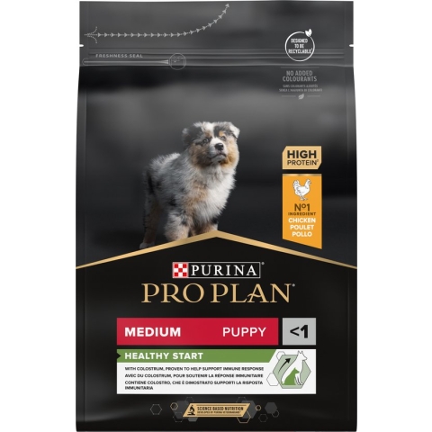 Pro Plan Healthy Start Puppy Medium - Honden Droogvoer - Kip - 3 kg