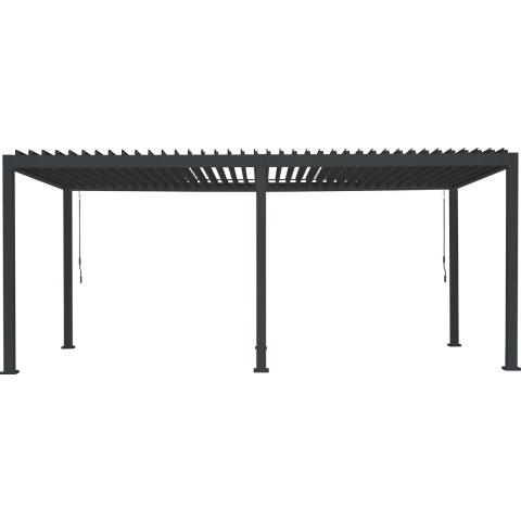 Overkapping vierkant XL Rota 360 cm x 720 cm Matt royal grey - Suns