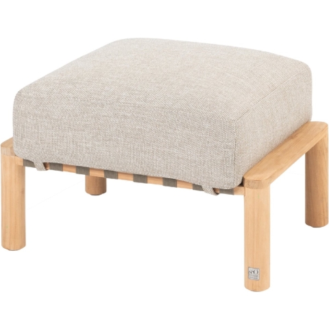 Lucas voetenbank teak incl. kussen 4SO - 4so