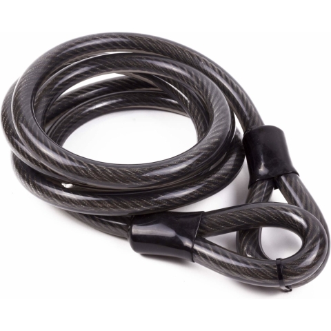 Staalkabel met lussen - 3 meter x 20 millimeter - geplastificeerd - kabelslot - extra dik - heavy du -