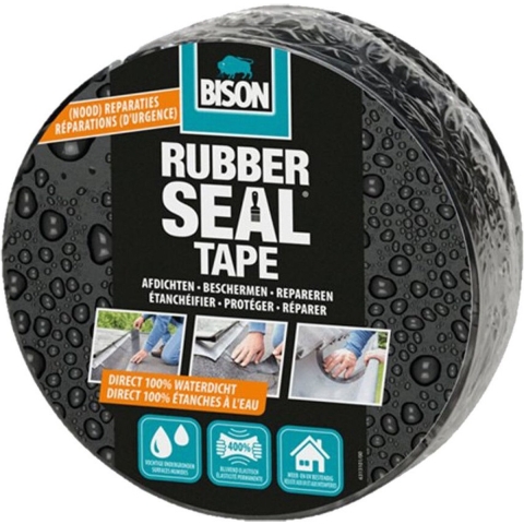1x Bison Rubber Seal Tape 7,5 cm x 5 meter -