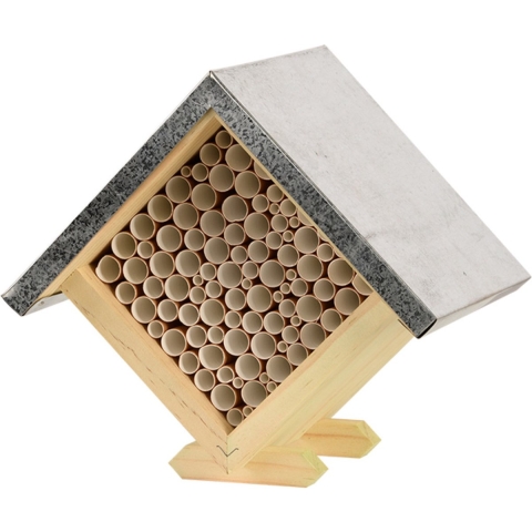 Houten bijenhuis/bijenhotel 18 cm -