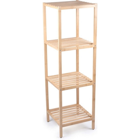 Badkamerrek - 4-laags - bamboe - opbergrek - 33 x 108 cm -